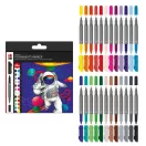 Marabu Permanent Marker Graphix kétvégű tűfilc szett - "HERO OF GALAXY", 24 db