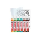 Marabu KiDS Window Color üvegmatrica festék szett - "Dinoszaurusz", 6 x 25 ml