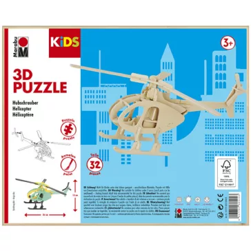 Marabu KiDS 3D Puzzle fából - helikopter
