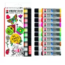 Marabu Window Color üvegmatrica festék szett - "Kert", 10 x 25 ml