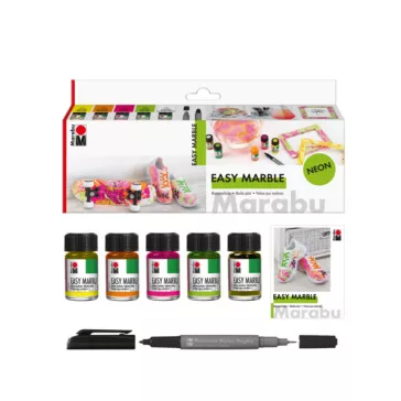 Marabu easy marble set NEON