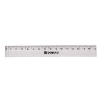Vonalzó, műanyag - 16 cm