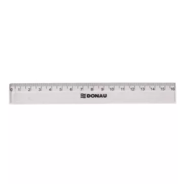 DONAU vonalzó, műanyag, 16 cm
