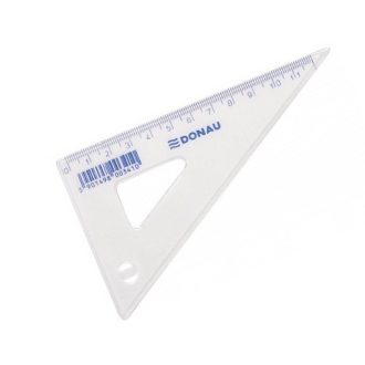 Vonalzó, műanyag, derékszögű - 12 cm