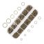 Fém szerelőkarika szett - 4-10 mm, 1050 db, bronz