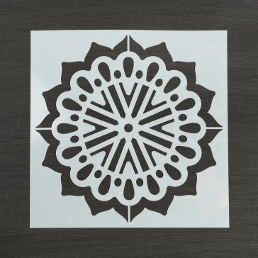 Festősablon (stencil) - Regina, virág mandala minta