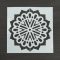 Festősablon (stencil) - Regina, virág mandala minta