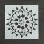 Festősablon (stencil) - Kamilla, virág mandala minta