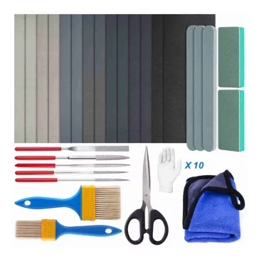   Let's Resin - csiszoló-polírozó készlet sok eszközzel