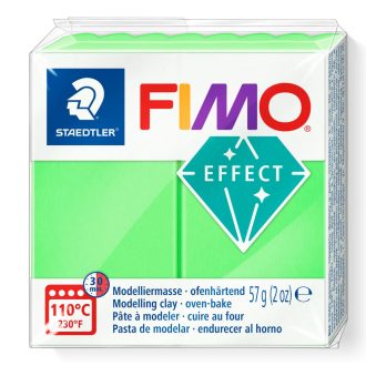 FIMO Effect süthető gyurma - neon zöld, 57 g