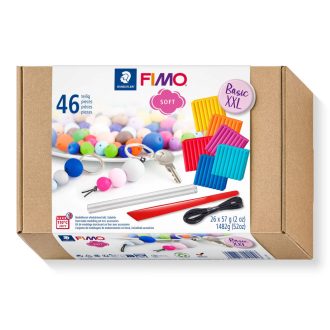   FIMO Soft süthető gyurma készlet - 26 x 57 g, válogatott színek + kiegészítők!