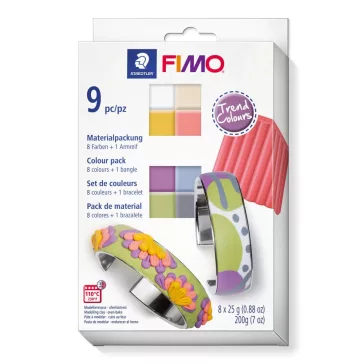   FIMO Soft süthető gyurma készlet - 8 x 25 g, divatos színek