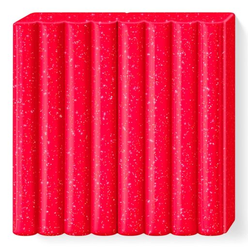 FIMO Kids süthető gyurma - csillámos piros, 42 g