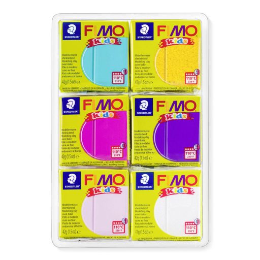 FIMO Kids süthető gyurma készlet - 6 x 42 g, lányos színek