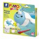 FIMO Kids kreatív süthető gyurma készlet - 2 x 42 g, vicces bálna