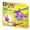 FIMO Kids kreatív süthető gyurma készlet - 2 x 42 g, vicces radírevő