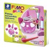 FIMO Kids kreatív süthető gyurma készlet - 2 x 42 g, vicces hajgumitartó unikornis