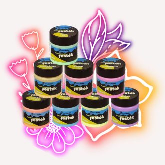 Innodekor foszforeszkáló akril festék szett - 8 db