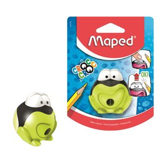MAPED Croc croc hegyező, egylyukú - béka, több színben