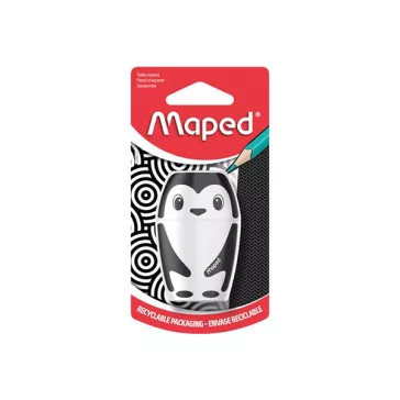 MAPED tartályos hegyező, műanyag, egylyukú - pingvin
