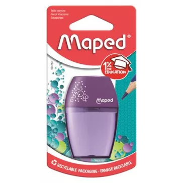 MAPED tartályos hegyező, műanyag, egylyukú - lila