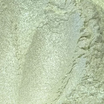 Gyöngyház hatású mica pigment por - gyöngy zöld, 3g