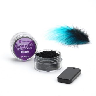 Gyöngyház hatású mica pigment por - fekete, 3g