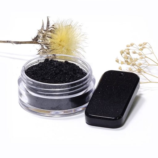 Gyöngyház hatású mica pigment por - fekete, 3g