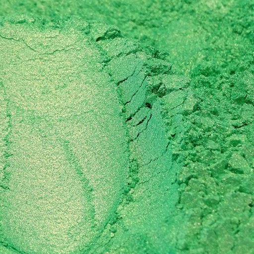 Gyöngyház hatású mica pigment por - aranybambusz zöld, 3g