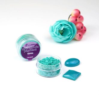 Gyöngyház hatású mica pigment por - türkiz, 3g