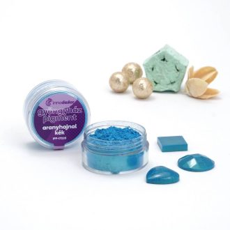 Gyöngyház hatású mica pigment por - aranyhajnal kék, 3g