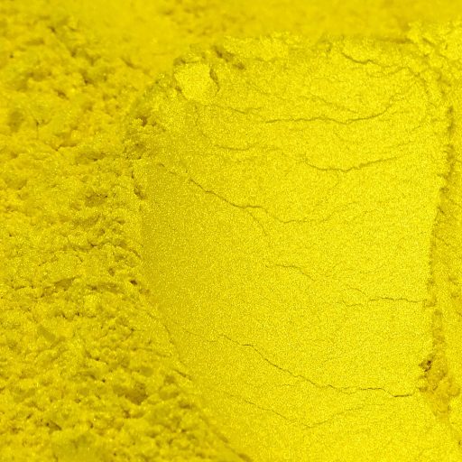 Gyöngyház hatású mica pigment por - citrom, 3g