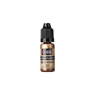   Let's Resin Metallic Alcohol Ink - ragyogó arany, 10 ml