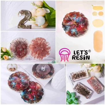   Let's Resin Metallic Alcohol Ink szett - fémes hatású, 24 x 10 ml
