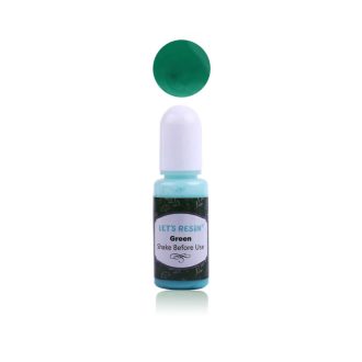 Let's Resin opálos gyantafesték - zöld, 10 ml