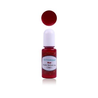 Let's Resin opálos gyantafesték - piros, 10 ml