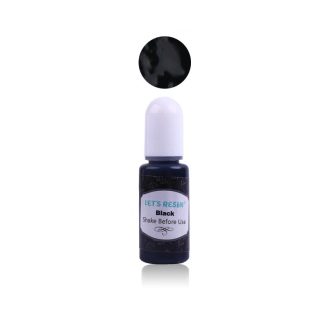 Let's Resin opálos gyantafesték - fekete, 10 ml