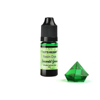   Let's Resin áttetsző gyantafesték - smaragdzöld, 10 ml