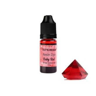 Let's Resin áttetsző gyantafesték - rubin, 10 ml