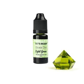   Let's Resin áttetsző gyantafesték - világoszöld, 10 ml