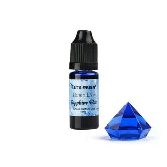   Let's Resin áttetsző gyantafesték - zafírkék, 10 ml