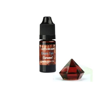 Let's Resin áttetsző gyantafesték - karamell, 10 ml