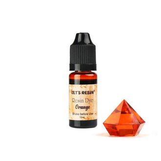 Let's Resin áttetsző gyantafesték - narancs, 10 ml
