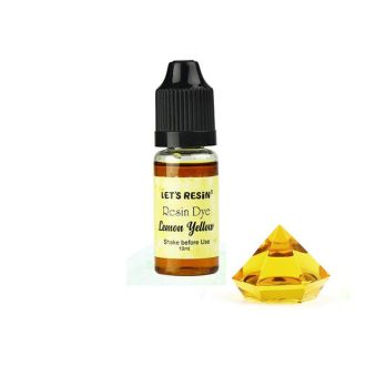 Let's Resin áttetsző gyantafesték - citrom, 10 ml