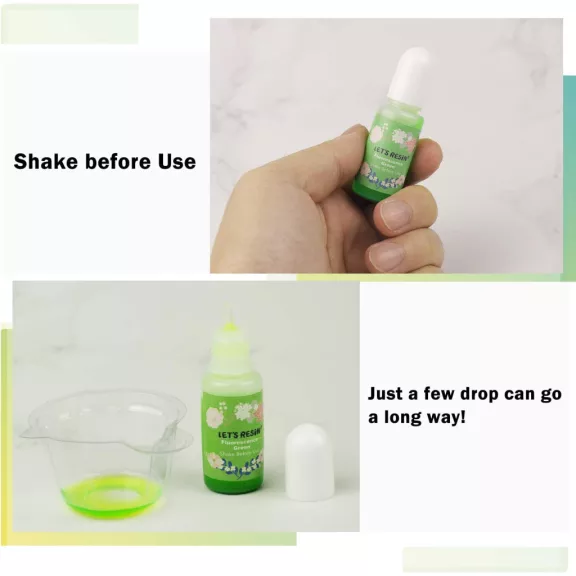 Let's Resin folyékony pigment - fekete, 10 ml