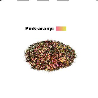   Let's Resin kaméleon effekt csillám - pink-arany, 0,5 g