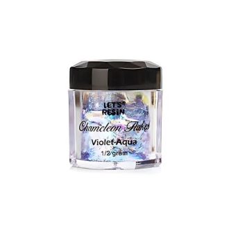   Let's Resin kaméleon effekt pehely - ibolya-türkiz, Luxury Edition