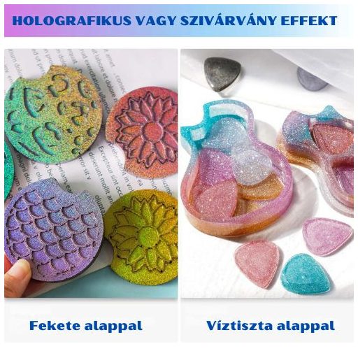 Let's Resin holografikus csillám - ultrafinom, 6 x 5 g