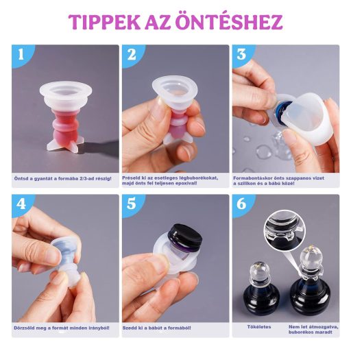 Let's Resin sakk öntőforma készlet kiegészítőkkel