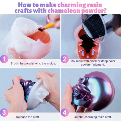 Let's Resin kaméleon effekt pigment - oliva, 5 g